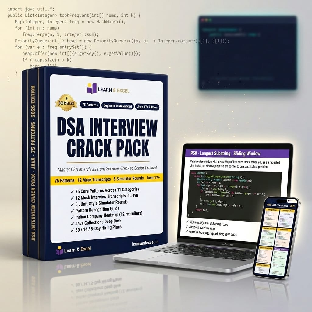 DSA Interview Crack Pack — Java product render