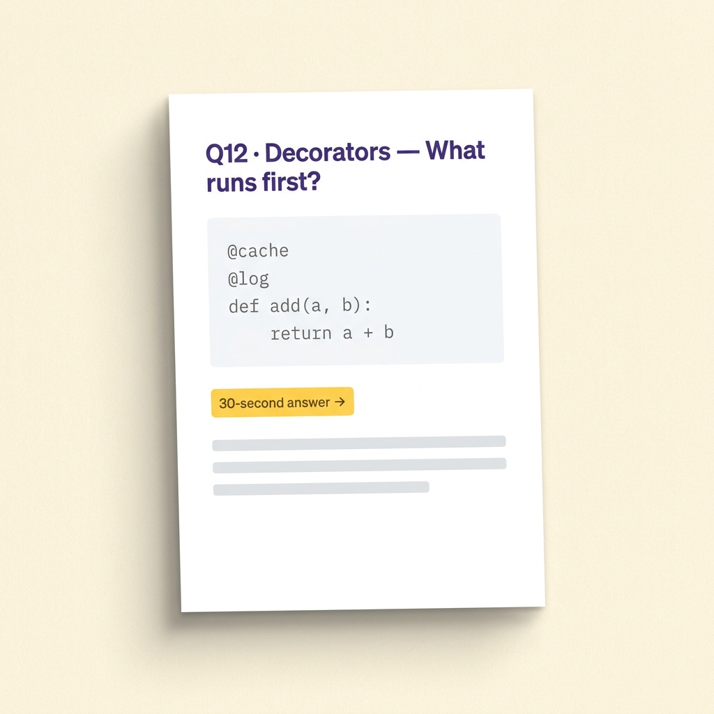 Python interview question with worked answer